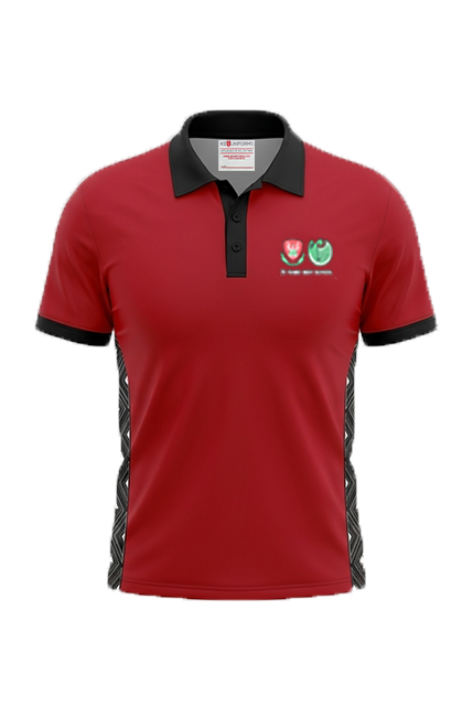 Te Kamo High School Junior Polo SS Red/Black