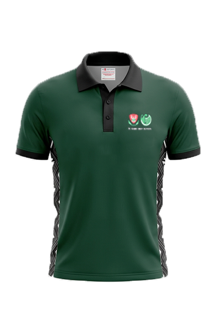 Te Kamo High School Senior Fitted Polo SS Bottle/Black Ladies